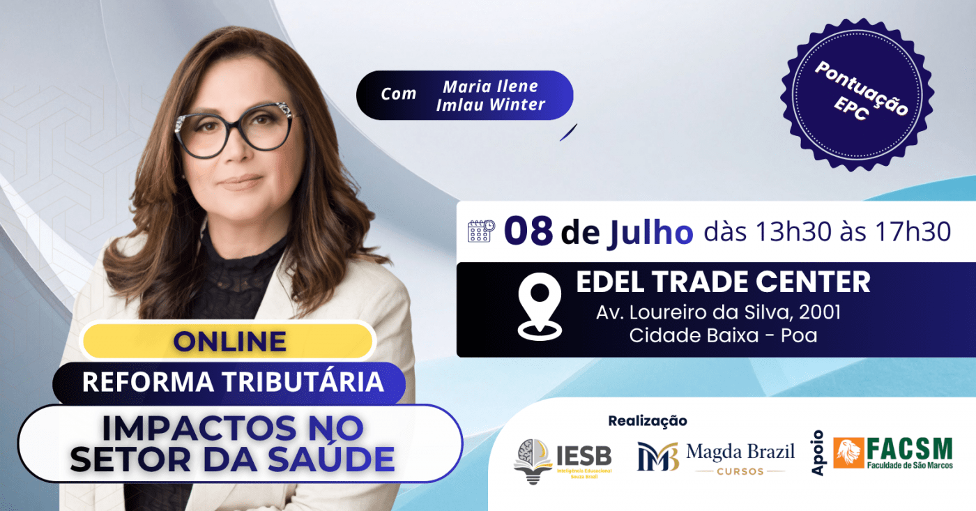 Imagem do curso CURSO IMPACTOS DA REFORMA TRIBUTÁRIA NOS SERVIÇOS DE SAÚDE- EAD