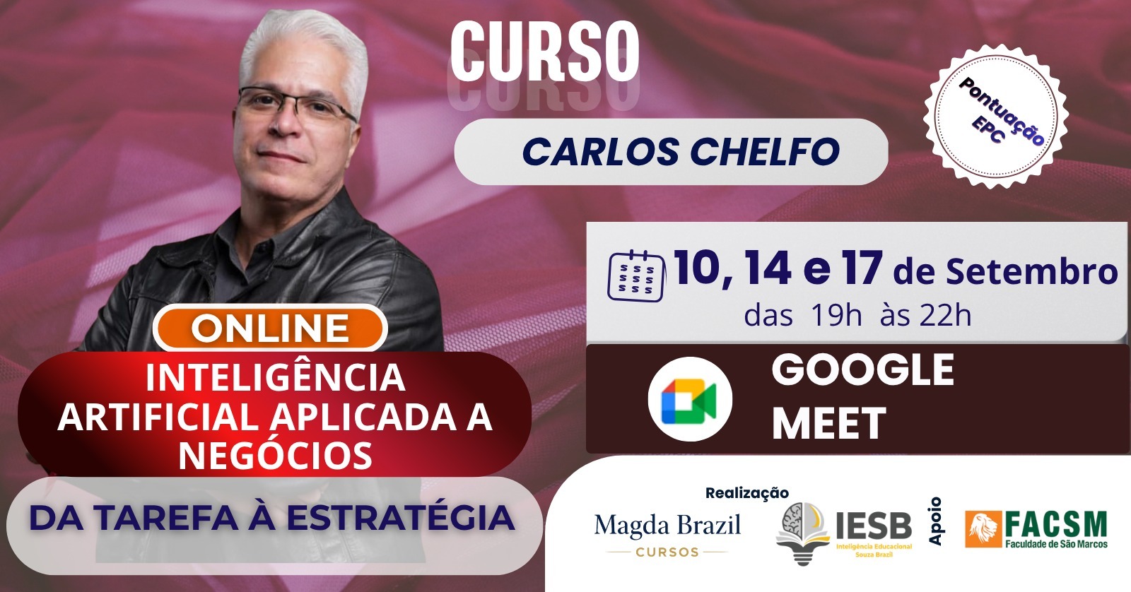 Imagem do curso CURSO INTELIGÊNCIA ARTIFICIAL APLICADA  A NEGÓCIOS