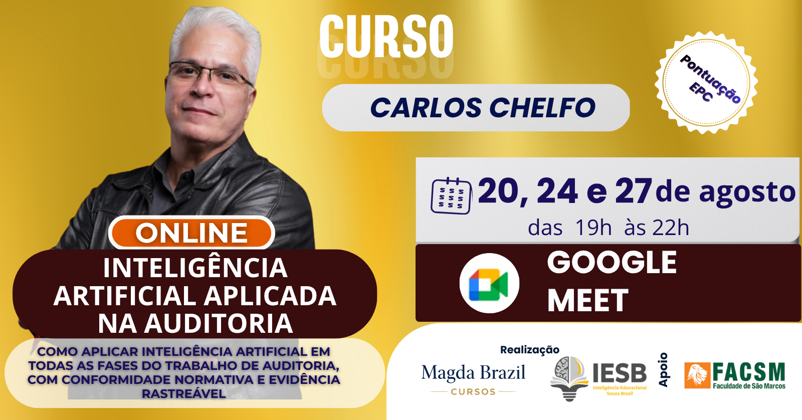 Imagem do curso CURSO INTELIGÊNCIA ARTIFICIAL APLICADA NA AUDITORIA