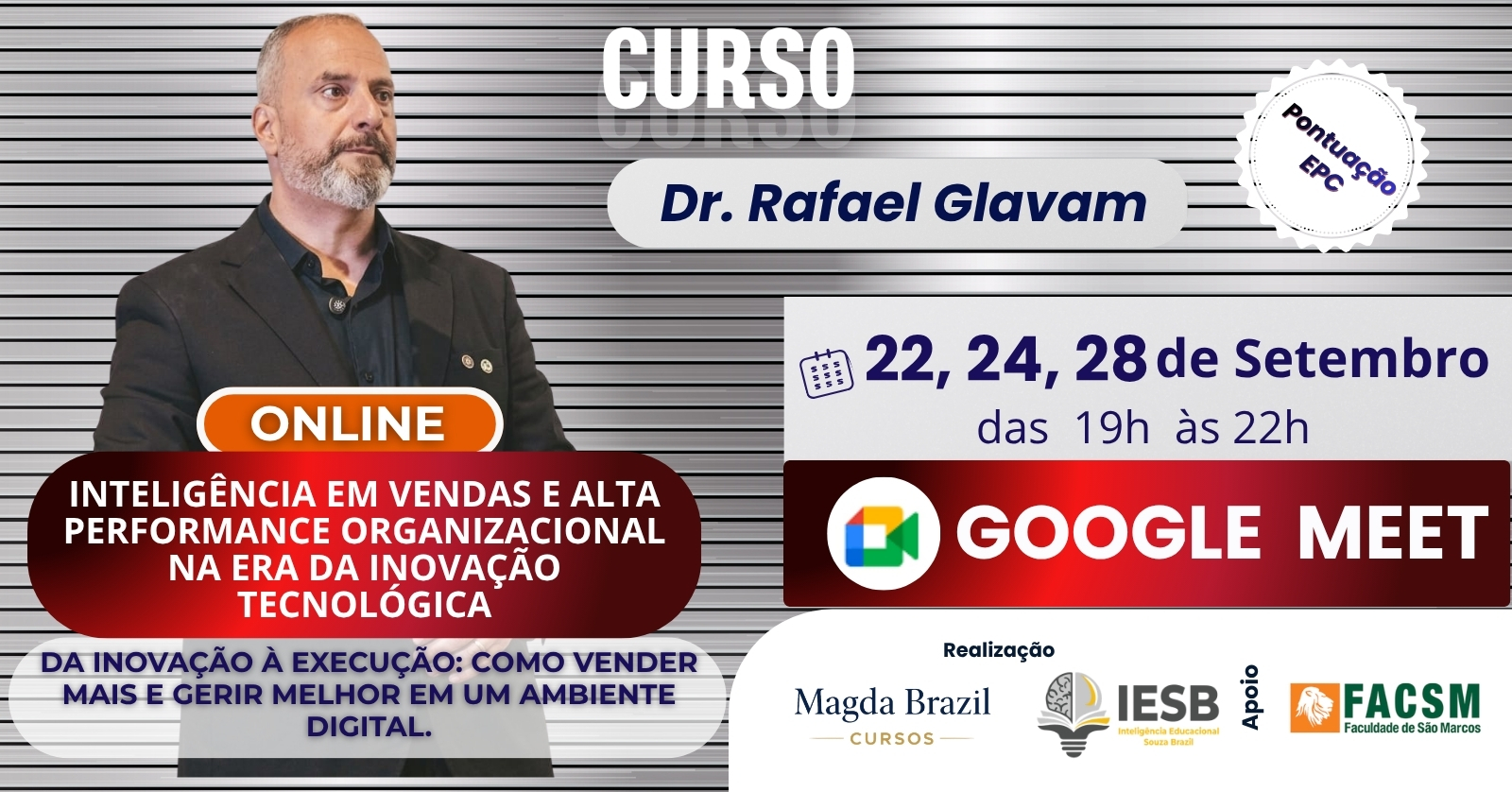 Imagem do curso CURSO INTELIGÊNCIA EM VENDAS E ALTA PERFORMANCE ORGANIZACIONAL NA ERA DA INOVAÇÃO TECNOLÓGICA