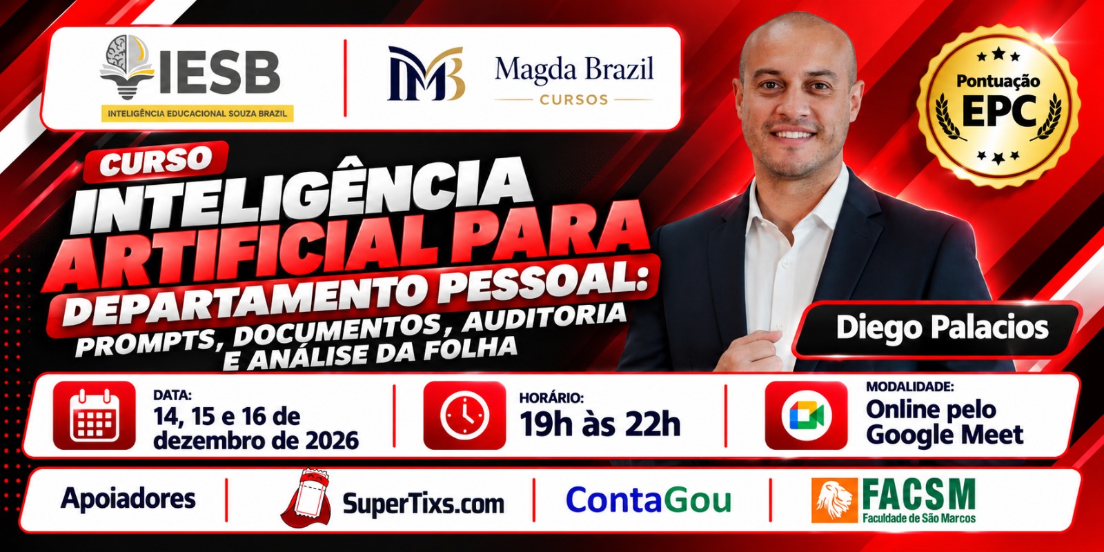 Imagem do curso CURSO PRÁTICO INTELIGÊNCIA ARTIFICIAL PARA DEPARTAMENTO PESSOAL: PROMPTS, DOCUMENTOS, AUDITORIA E ANÁLISE DA FOLHA