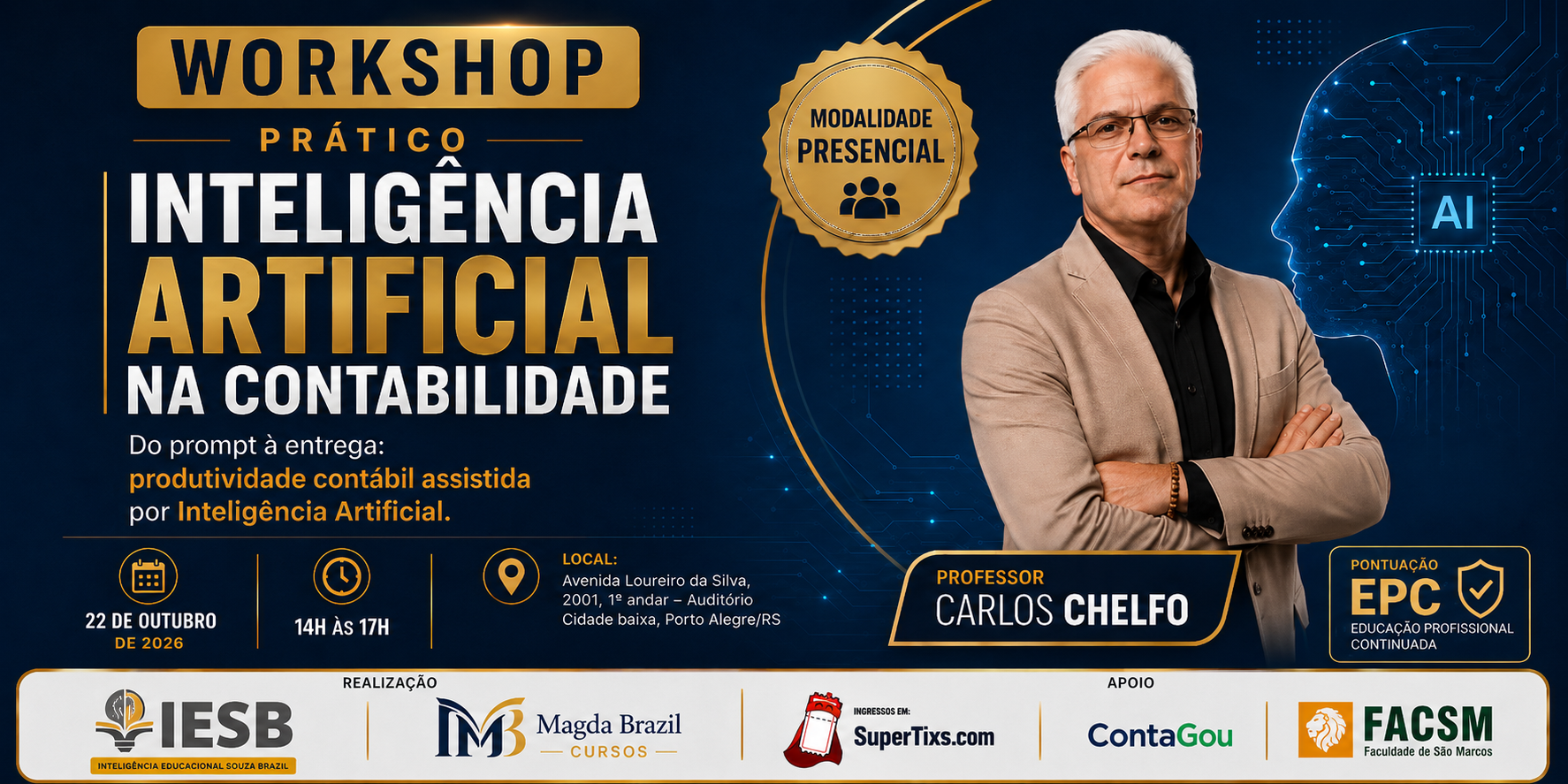 Imagem do curso WORKSHOP PRÁTICO: INTELIGÊNCIA ARTIFICIAL NA CONTABILIDADE